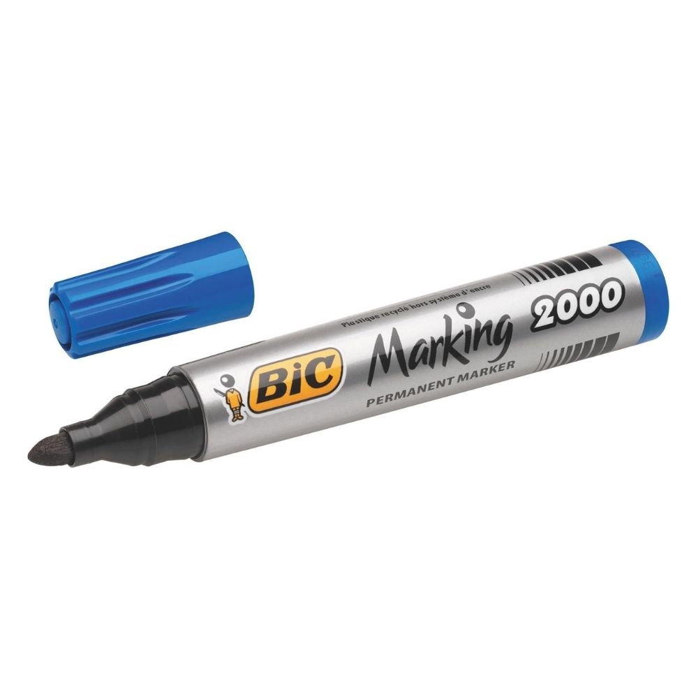 Bic Permanent Markör 2000 Yuvarlak Uç Mavi