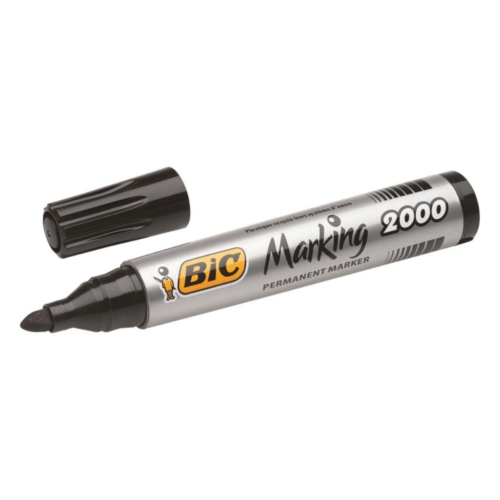 Bic Permanent Markör 2000 Yuvarlak Uç Siyah