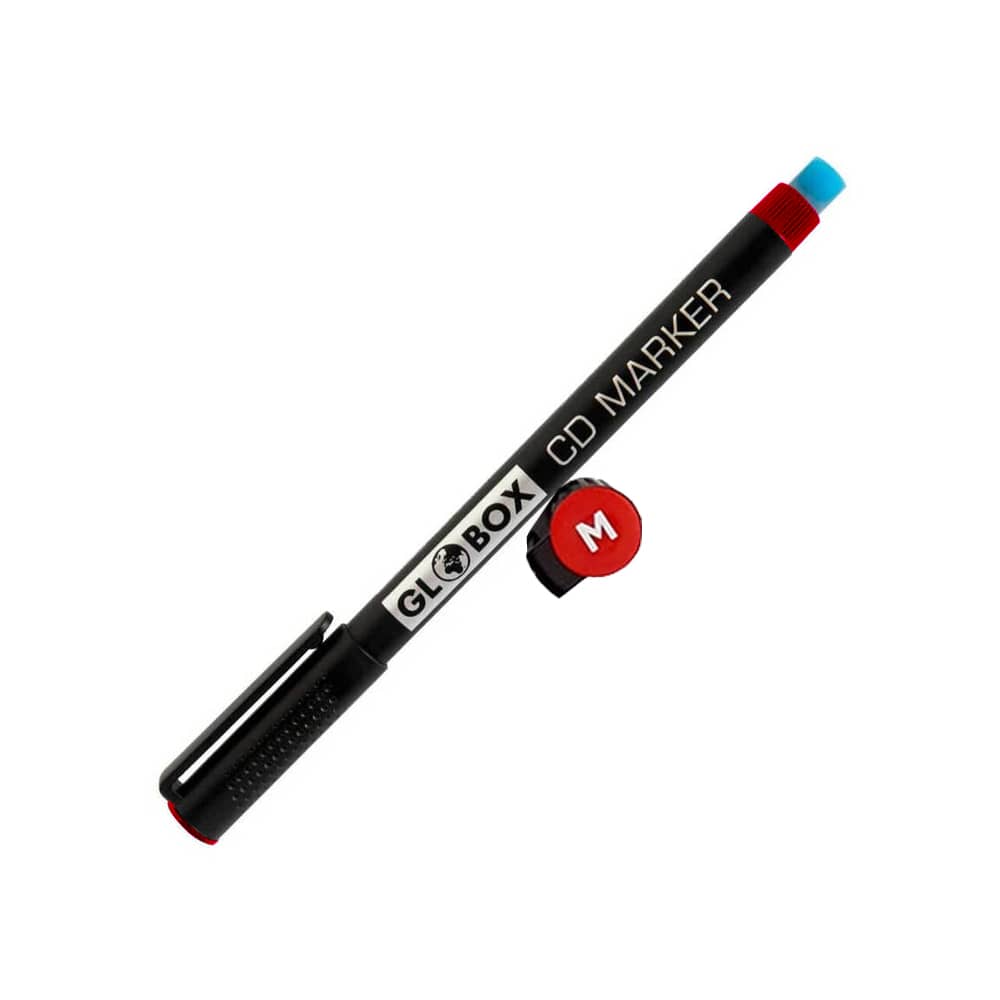 Globox Asetat Kalemi CD Kalemi M Kırmızı
