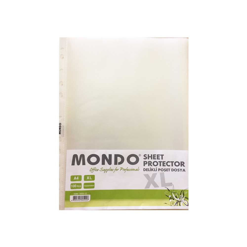 Mondo Delikli Poşet Dosya XL A4 100'lü