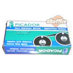 Picador Hesap Makinesi Şeridi Naylon 13 mm x 5 mt Kırmızı-Siyah